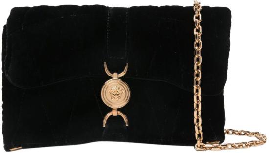 26SS 베르사체 클레이오 퀼티드 벨벳 미니백 10177401A159981B00V BLACK