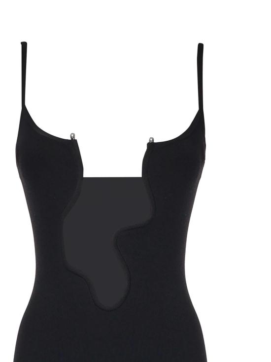  크리스토퍼에스버 원피스 크리스토퍼 에스버 플런징 네크라인 슬림핏 드레스 블랙 - CHRISTOPHER ESBER