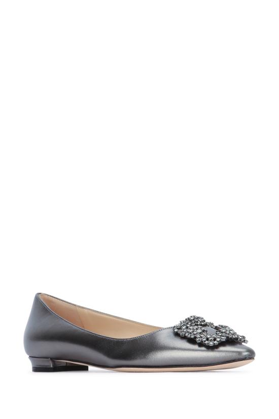  마놀로 블라닉 HANGISI 항기시 쥬얼 버클 하이힐 HANGISIFLATFMC2231427 GRAP - MANOLO BLAHNIK
