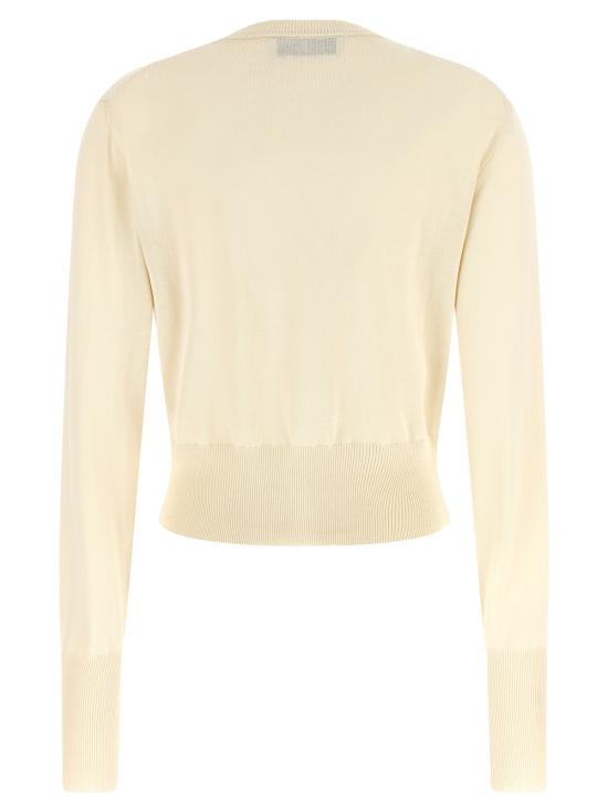  비비안웨스트우드 가디건 비비안 웨스트우드 비 크롭 코튼  화이트 - VIVIENNE WESTWOOD