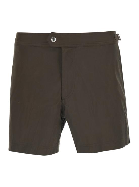  톰포드 스윔팬츠 톰 포드 마이크로 컴팩트 포플린 수영 반바지 브라운