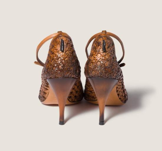 26SS 미우미우 힐/펌프스 5I654EFA0853ZN7 F0046 COGNAC - MIU MIU