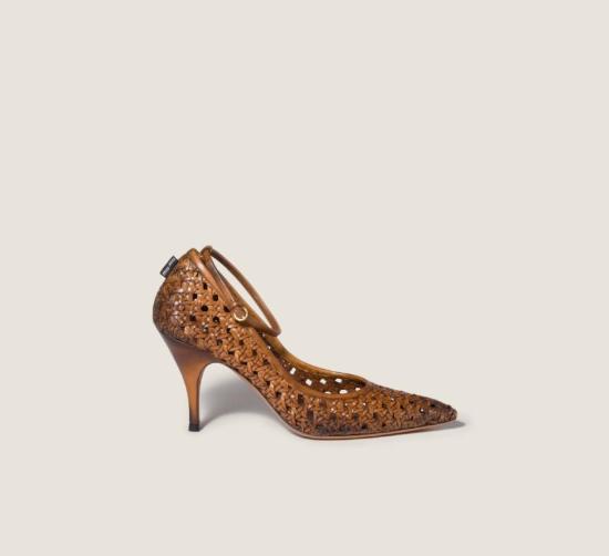 26SS 미우미우 힐/펌프스 5I654EFA0853ZN7 F0046 COGNAC - MIU MIU