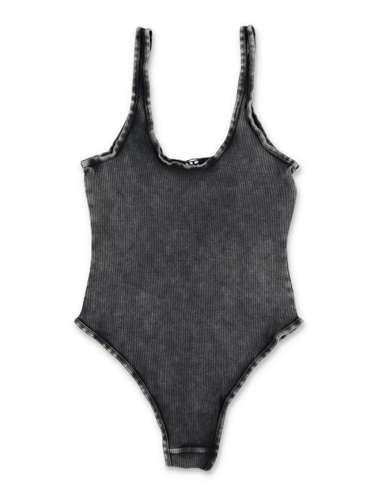  디젤 바디수트 티셔츠 마우라 립 바디수트 블랙 - DIESEL