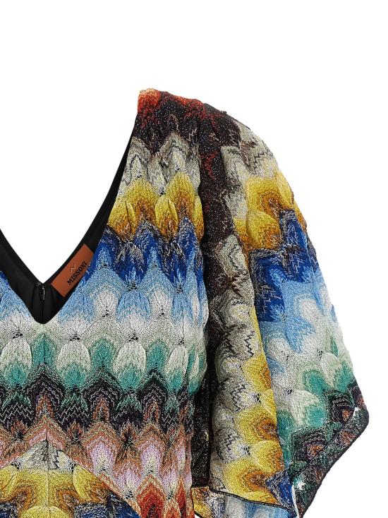  미소니 숏 원피스 미쏘니 라셸 미니 드레스 멀티컬러 - MISSONI