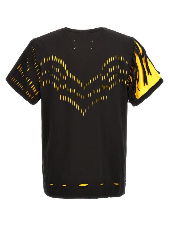  마르지엘라 탑 메종  더블 레이어 티셔츠 옐로우 - MAISON MARGIELA