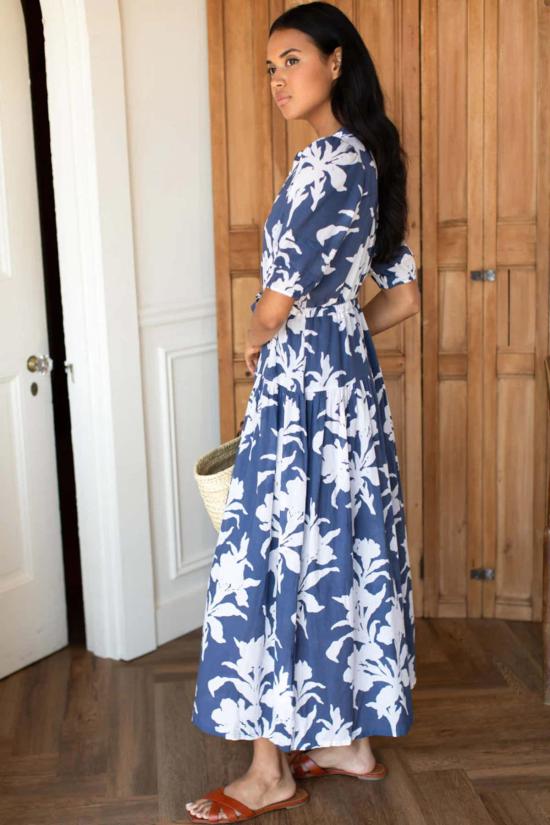  에머슨 프라이 원피스 루시 바스크 드레스 인디고 - EMERSON FRY