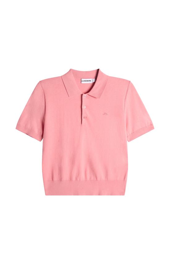 26SS 제이린드버그 블레이크 쇼트 슬리브 니트 폴로 BWKW15450 S226 FLAMINGO PLUME DOM