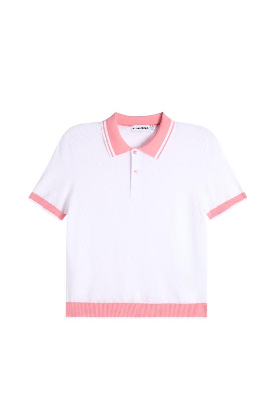 26SS 제이린드버그 폴리 포인텔 폴로 티셔츠 BWKW15451 0000 WHITE DOM