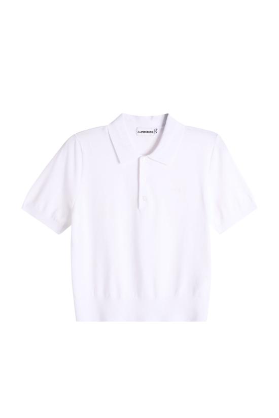 26SS 제이린드버그 블레이크 쇼트 슬리브 니트 폴로 BWKW15450 0000 WHITE DOM