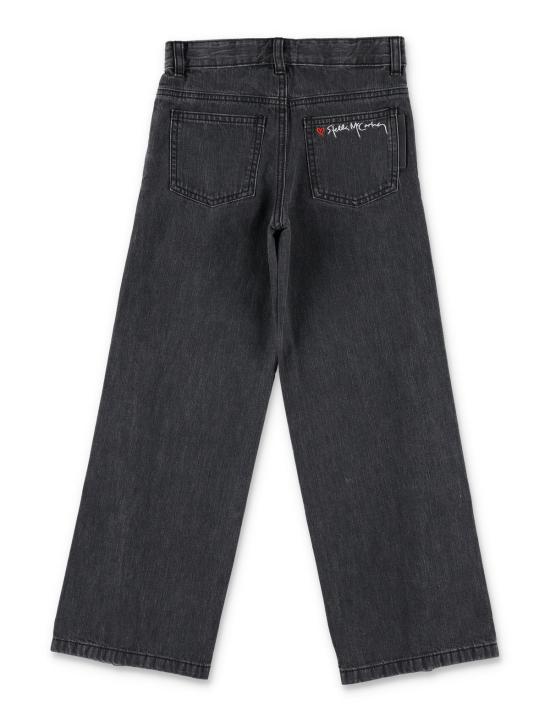  [키즈] 스텔라 맥카트니 팬츠 스텔라 매카트니 아동용 버튼드 진 블랙 - STELLA MCCARTNEY