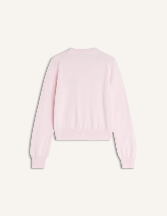 26SS 메종키츠네 더블 폭스 헤드 레귤러 가디건 OW051CFKT1181 0326 PETULA PINK DOM - MAISON KITSUNE