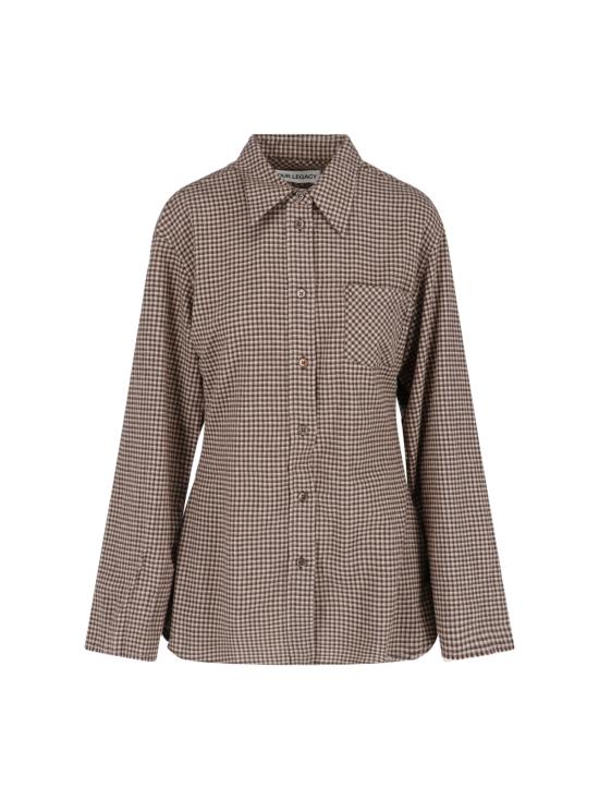 25FW 아워레가시 셔츠 W4252DE ENDINO FLANNEL CHECK Brown