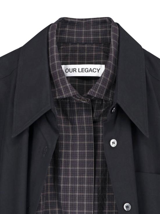 25FW 아워레가시 셔츠 W4252GB BLACK LIQUID POPLIN - OUR LEGACY