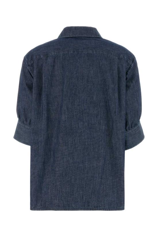  질샌더 탑 질 샌더 데님 셔츠 인디고 - JIL SANDER