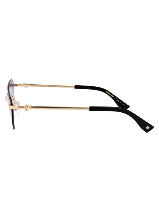  디스퀘어드2 안경 Dsquared2 D2 0108 S 메탈 선글라스 골드 그린 - DSQUARED2