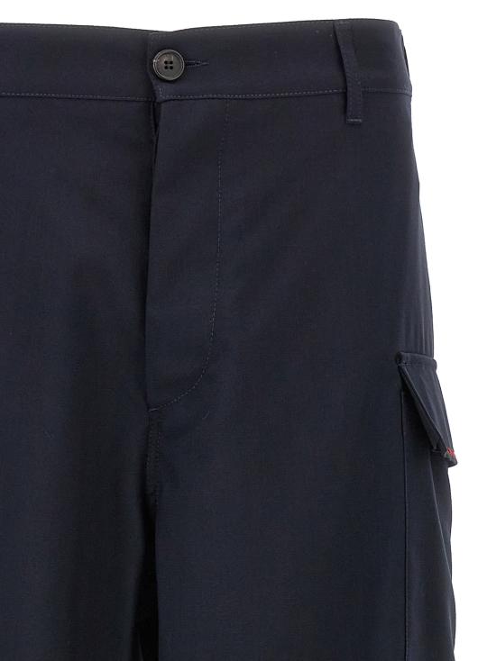  마르니 치노 팬츠 버진 울 카고 팬츠 블루 - MARNI