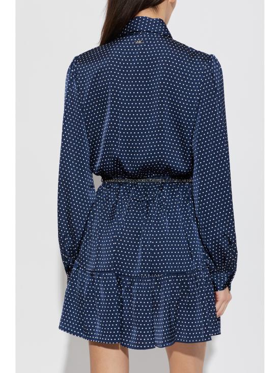  마이클 코어스 숏 원피스 도트 L스 미니 드레스 블루 - MICHAEL KORS