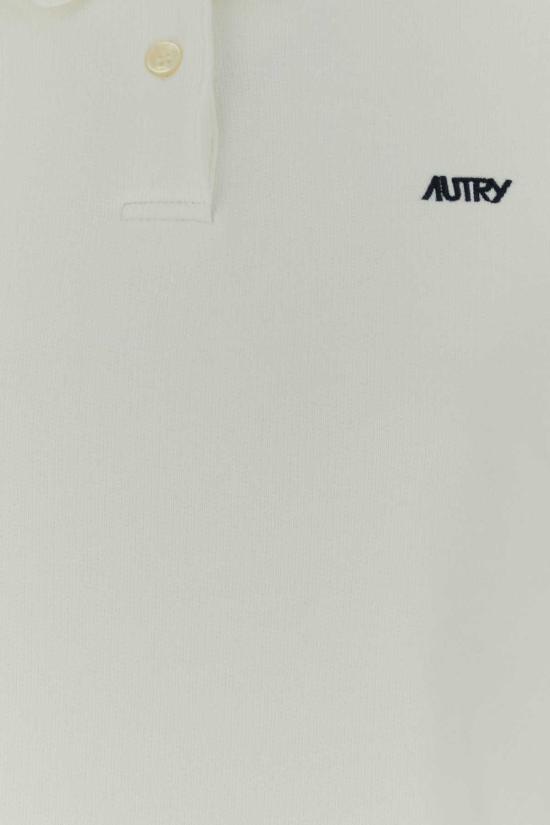  오트리 숏 원피스 코튼 폴로 드레스 화이트 - AUTRY