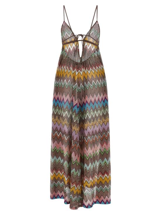 26SS 미소니 롱 원피스 MS26SQ1VBR014KSM9YK Multicolor - MISSONI