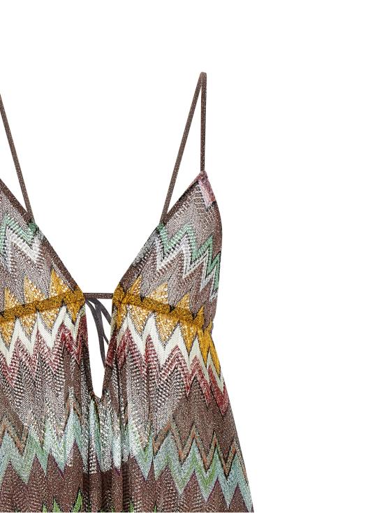 26SS 미소니 롱 원피스 MS26SQ1VBR014KSM9YK Multicolor - MISSONI