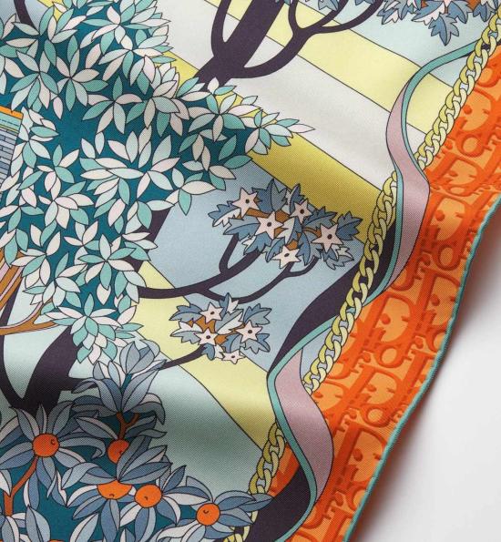  디올 머플러/스카프 크리스찬  스카프 옐로우 & 오렌지 - DIOR