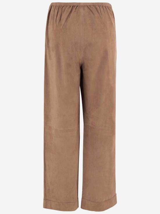  바이말렌비거 가죽 자켓 말렌 비르거(Malene Birger) 스웨이드 염소가죽 팬츠 브라운 - BY MALENE BIRGER