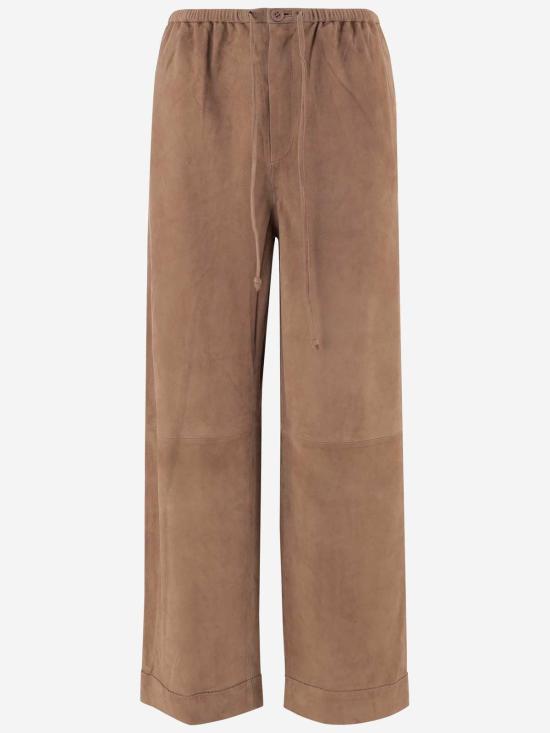  바이말렌비거 가죽 자켓 말렌 비르거(Malene Birger) 스웨이드 염소가죽 팬츠 브라운