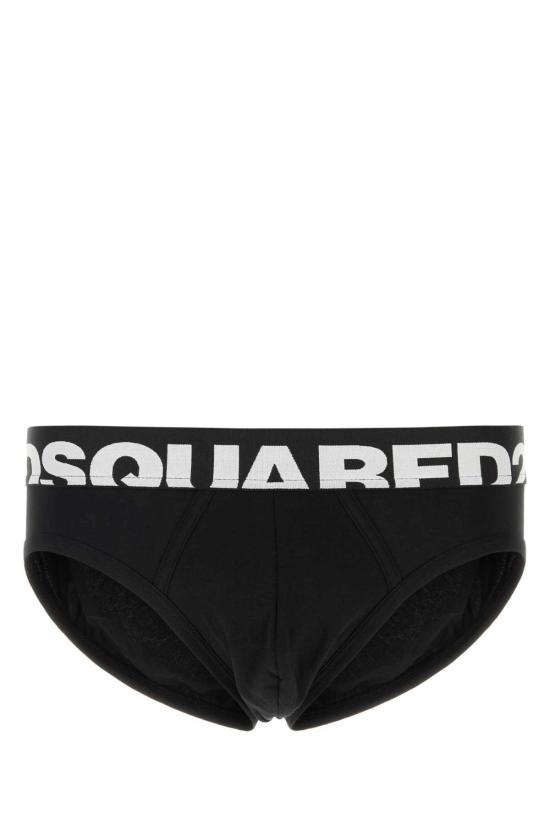  디스퀘어드2 스윔팬츠 Dsquared2 스트레치 코튼 수영 팬티 블랙