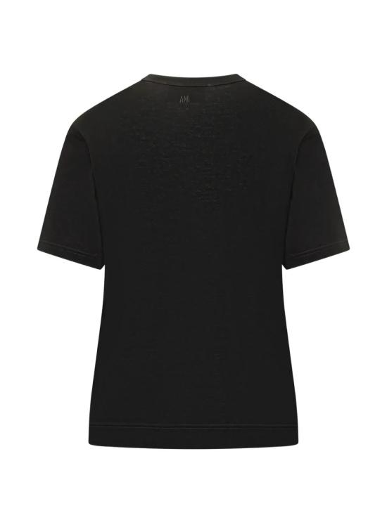 26SS 아미 ADC 패치 클래식 핏 반팔 티셔츠 FTS373 JE0211 001 BLACK DOM - AMI
