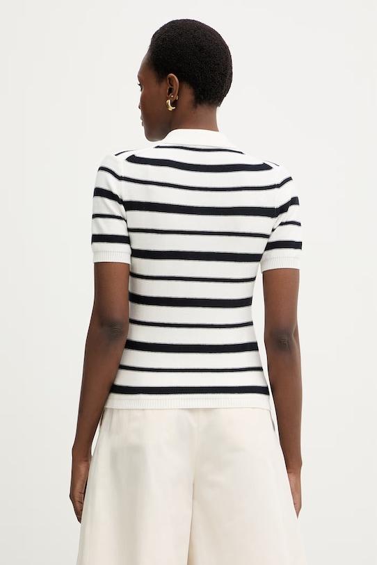 26SS 막스마라 폴로 티셔츠 16361137 007 WHITE NAVY BLUE DOM - MAX MARA