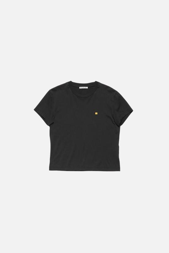 26SS 아크네 스튜디오 반팔 티셔츠 CL0440 BM0 FADED BLACK DOM
