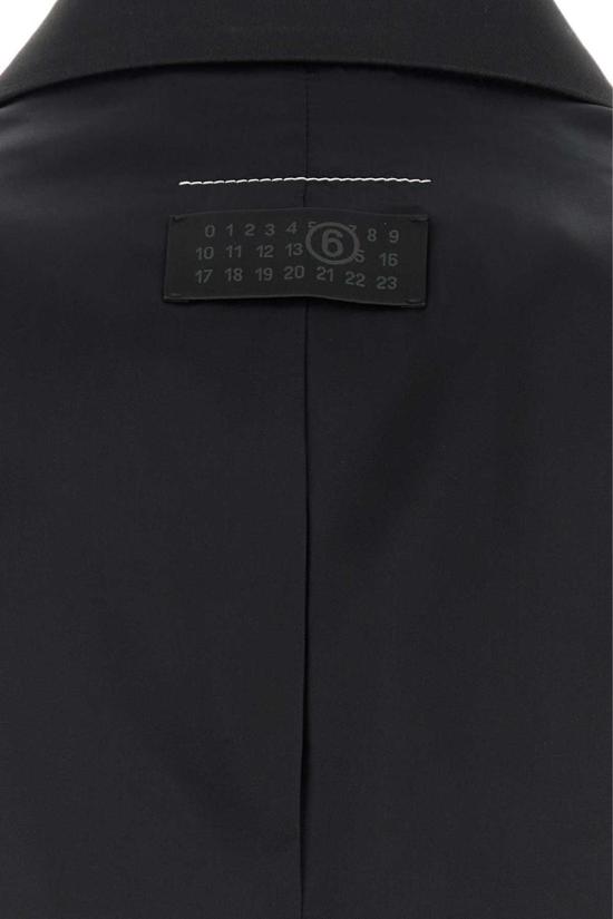  MM6 메종마르지엘라 수트 자켓 Mm6 메종 마르지엘라 저지 블레이저 블랙 - MM6 MAISON MARGIELA