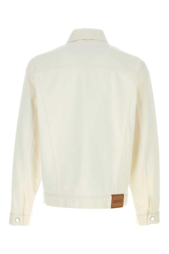  구찌 데님 자켓 화이트 데님 재킷 - GUCCI