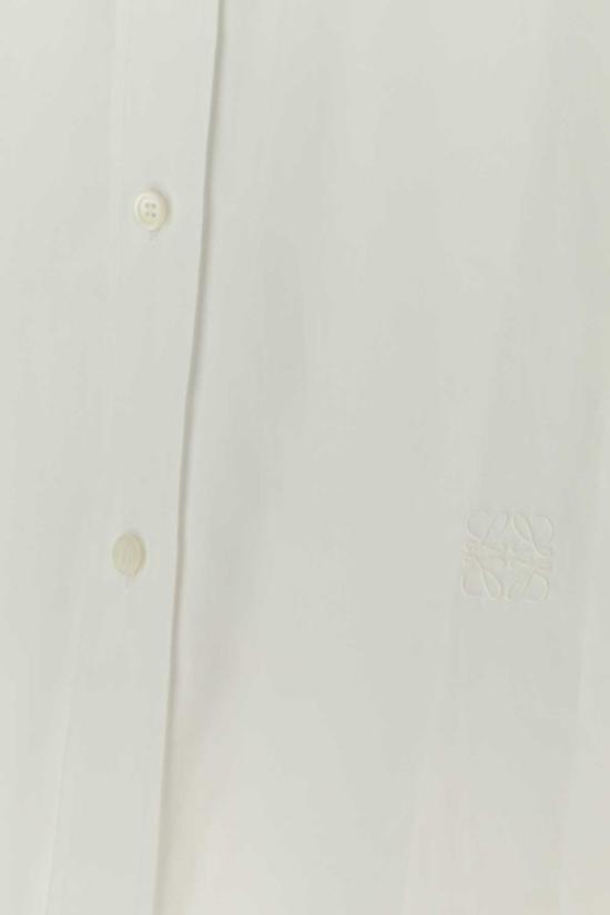  로에베 긴팔 셔츠 포플린 셔츠 화이트 - LOEWE