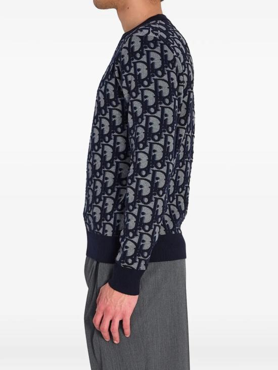  디올 탑 크리스찬  니트  블루 - DIOR