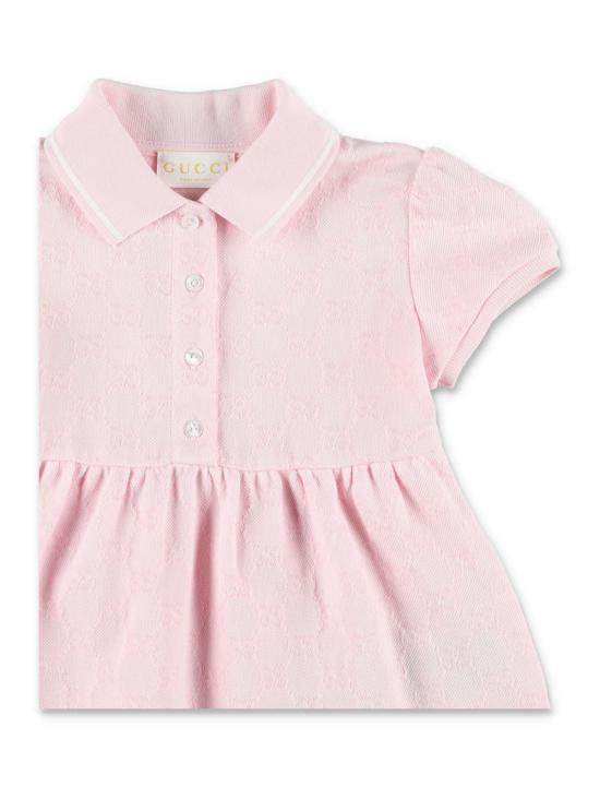  [키즈] 구찌 원피스 키즈 GG 코튼 피케 드레스 - GUCCI