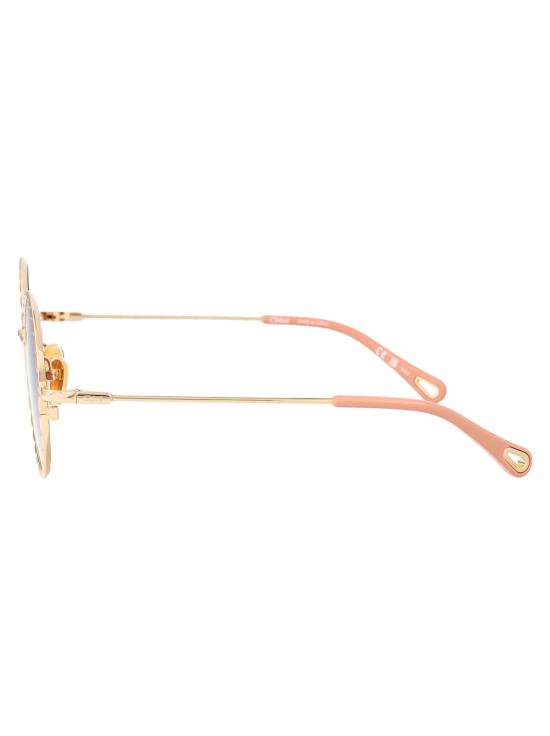  끌로에 안경 Ch0230 S 라운드 프레임 선글라스 골드/코퍼 - CHLOE