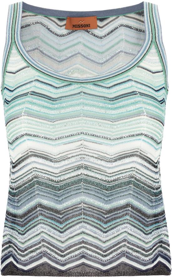 26SS 미소니 민소매 티셔츠 DS26SK0TBK01H9SMSN4 DIVERS