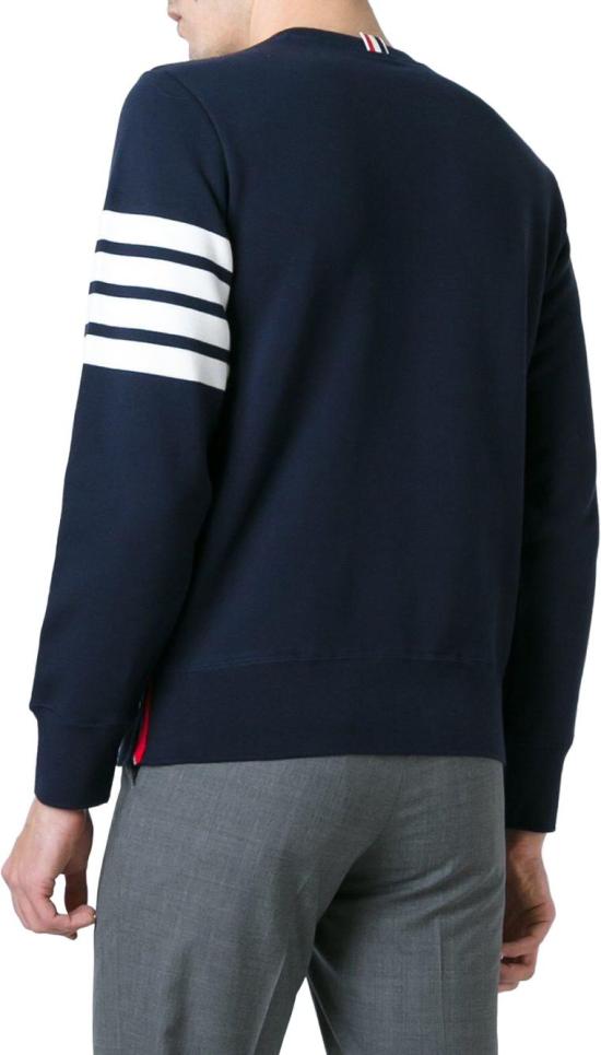 26SS 톰브라운 로고 패치 엔지니어드 4바 스웨트셔츠 MJT021H00535461 NAVY - THOM BROWNE