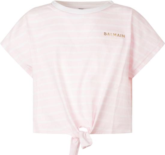 26SS [키즈] 발망 티셔츠 BY8B61Z365751EBC PINK