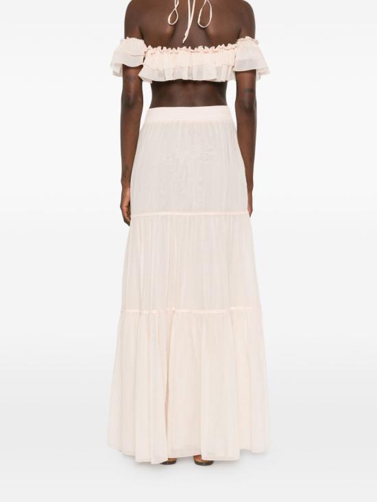 26SS 에르마노 설비노 미디 스커트 D484O608 XYRR4808 Rosa - ERMANNO SCERVINO