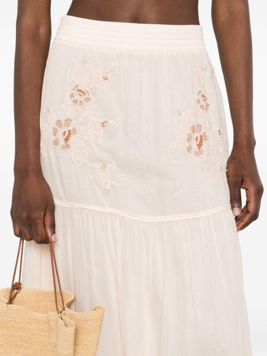 26SS 에르마노 설비노 미디 스커트 D484O608 XYRR4808 Rosa - ERMANNO SCERVINO