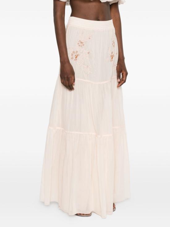 26SS 에르마노 설비노 미디 스커트 D484O608 XYRR4808 Rosa - ERMANNO SCERVINO