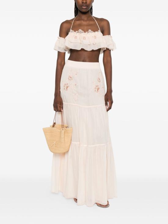 26SS 에르마노 설비노 미디 스커트 D484O608 XYRR4808 Rosa - ERMANNO SCERVINO