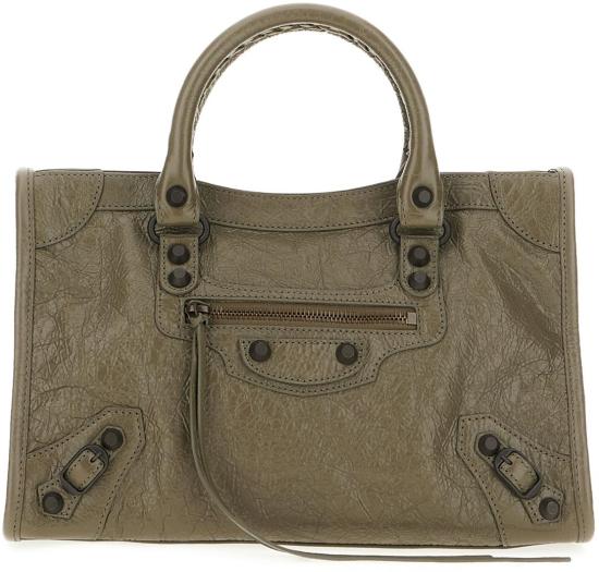 26SS 발렌시아가 르 시티 스몰 백 볼케닉 락 8114422ABEK3258 GREEN