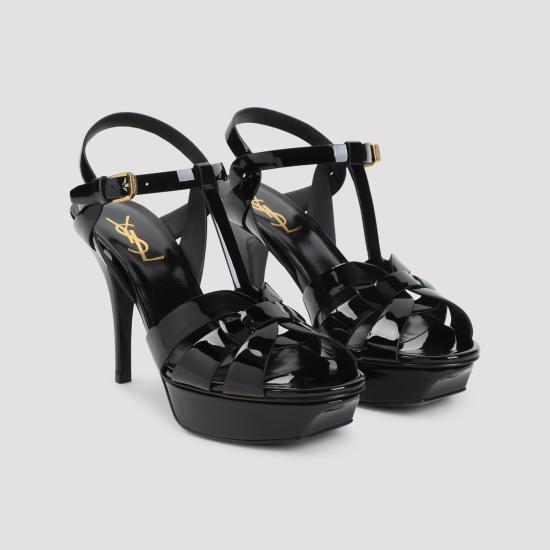 26SS 생로랑 트리뷰트 플랫폼 샌들 315490 AAAOW 1000 NERO - SAINT LAURENT