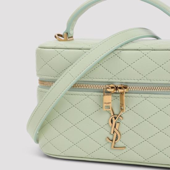 26SS 생로랑 램스킨 가비 베니티 백 766731 1EL07 3986 MISTY JADE - SAINT LAURENT