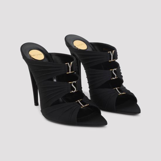 26SS 생로랑 샌들 859545 AAF4G 1097 NERO CRYSTAL LIGHT B - SAINT LAURENT