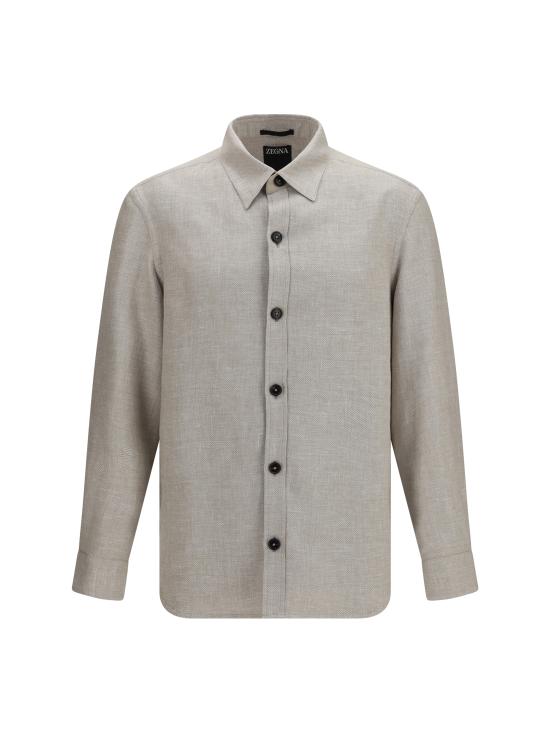 26SS 에르메네질도제냐 긴팔 셔츠 UHV75A3SOT52N92G 054 BEIGE